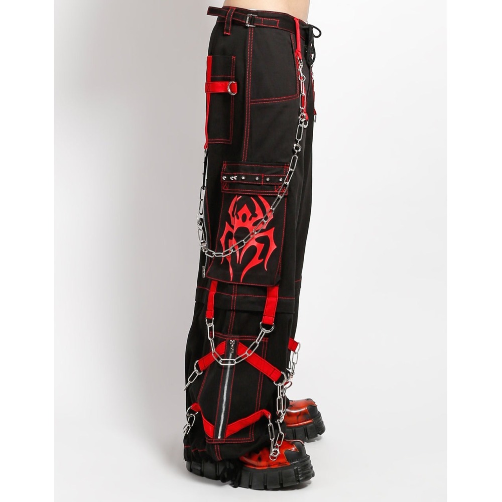 Tripp NYC - Spider Wide leg trousers - Black/Red